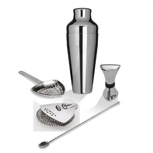 Paramount UberBarTools ProShaker Set of bar tools for cocktails, including shaker and mixing accessories, on a white background.