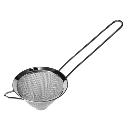 Paramount Uberbartools snub nose strainer for bar tools, stainless steel, with fine mesh for straining cocktails and drinks.