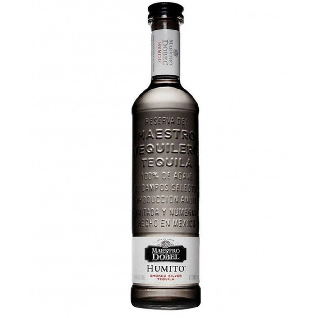 Maestro Dobel Humito smoked silver tequila in a 750ml bottle, featuring a clear Blanco tequila from Paramount with a smoky flavor profile.