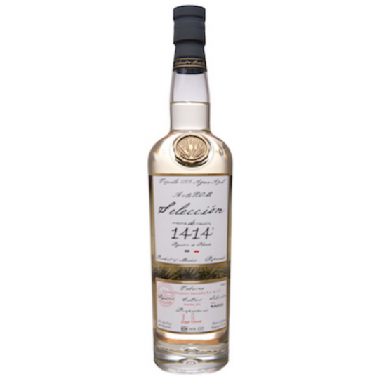 Blended malt ArteNOM 1414 Reposado Tequila bottle by Paramount, 700ml with a clear glass display and label details.