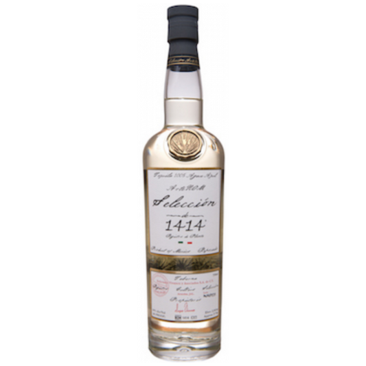 Blended malt ArteNOM 1414 Reposado Tequila bottle by Paramount, 700ml with a clear glass display and label details.