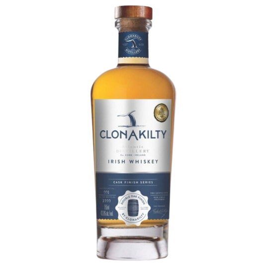 Paramount Clonakilty Double Oak Finish Irish Whiskey 700ml bottle, showing label and rich amber color of the blended malt.