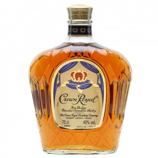 Paramount Crown Royal Canadian Whiskey 750ml bottle, blended malt liquor with a distinctive label and golden color.