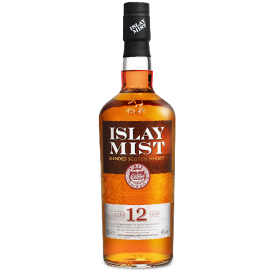 Bottle of Paramount Islay Mist 12 Year Old Blended Malt Scotch Whisky in a 700ml bottle, with its distinctive label visible.