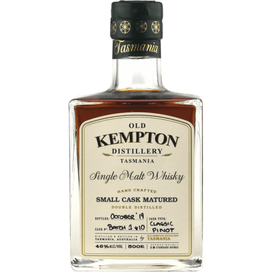 Paramount Old Kempton Distillery Pinot Small Cask Matured Blended Malt Whisky 500ml bottle with label and packaging