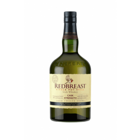 Redbreast 12 Cask Strength Irish Whiskey bottle, blended malt, 700ml, with label and packaging visible