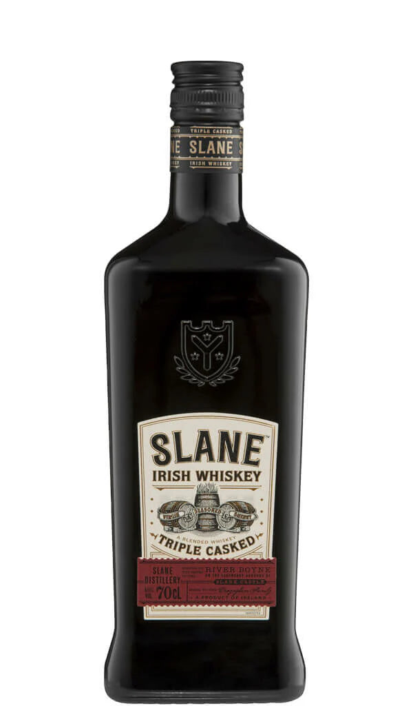 Paramount Slane Blended Irish Whiskey bottle, 700ml, with label and amber liquid in a clear glass bottle.