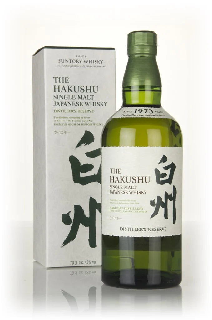 Paramount Hakushu Distillers Reserve Japanese single malt whisky bottle, 700ml, with label and packaging details.