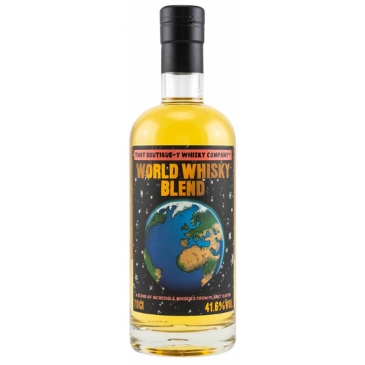 Paramount That Boutique-y Whisky Company World Whisky Blend 700ml bottle with label and packaging, showcasing a blended whisky product.