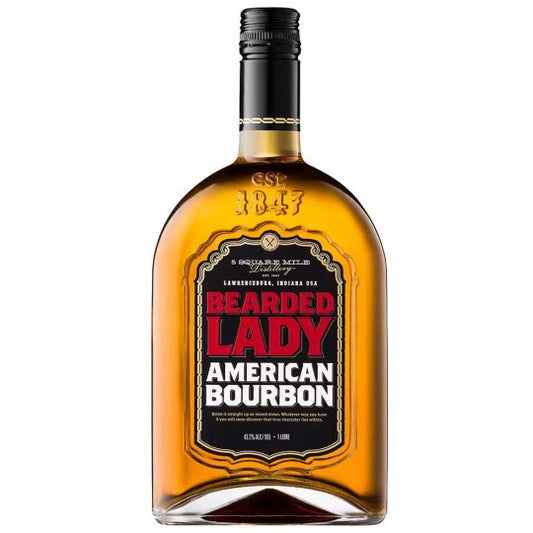 Bearded Lady American Bourbon 700mL bottle by Paramount, showcasing the label and packaging of this rich, amber-colored bourbon.