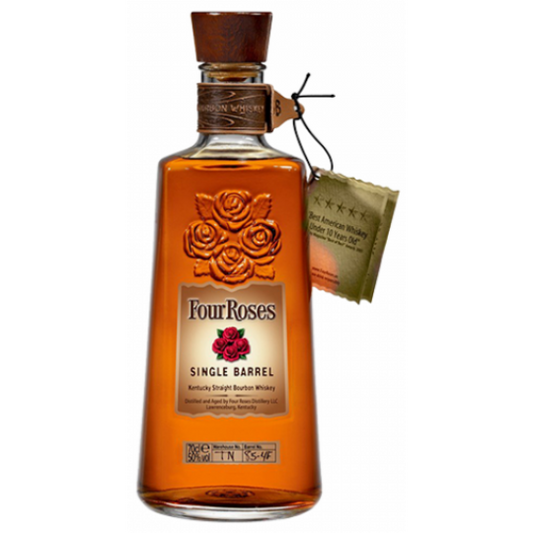 Paramount Four Roses Single Barrel Bourbon Whiskey 700ml bottle with label and cap on a plain background