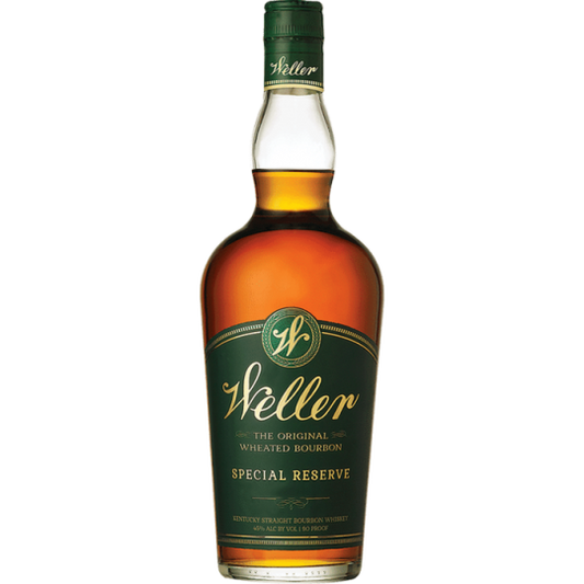 Paramount Weller Special Reserve Bourbon Whiskey 750mL bottle with a dark amber liquid and classic label.