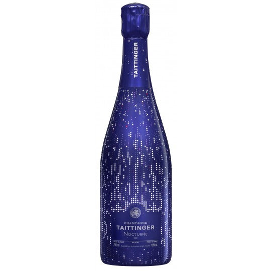 Paramount Taittinger Nocturne City of Lights Sec NV Champagne bottle, 750ml, elegant sparkling wine with a sophisticated label.