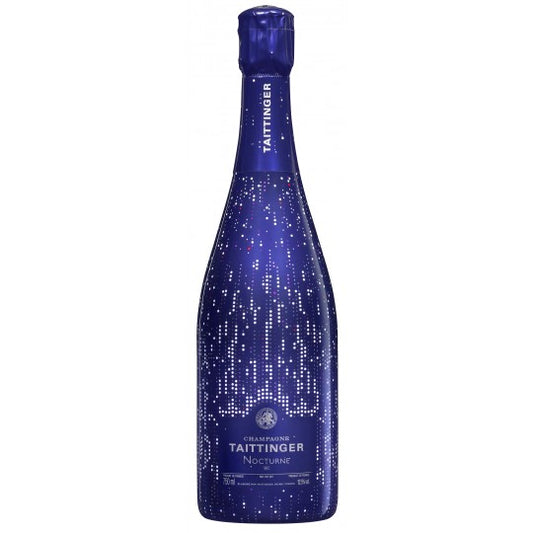Paramount Taittinger Nocturne City of Lights Sec NV Champagne bottle, 750ml, elegant sparkling wine with a sophisticated label.