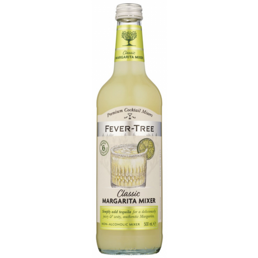 Eight 500ml bottles of Paramount Fever Tree Margarita Mix, a cocktail mixer with vibrant packaging and label details.