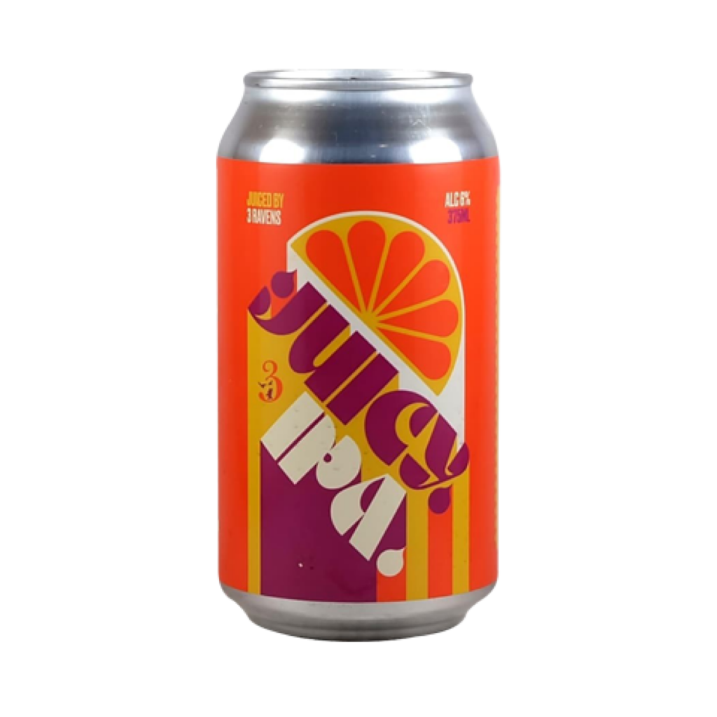 24 cans of Paramount 3 Ravens Zappa Juicy NEIPA craft beer, 375ml each, with colorful can designs and vibrant branding.