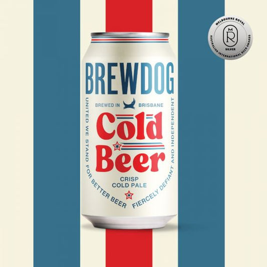 Paramount craft beer pack featuring 16 bottles of Brewdog Cold Beer Crisp Pale, 375ml each, in a clear display.