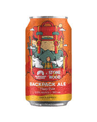 Sixteen bottles of Paramount Mountain Culture Backpack Ale Hazy Pale craft beer, 355ml each, in a pack.