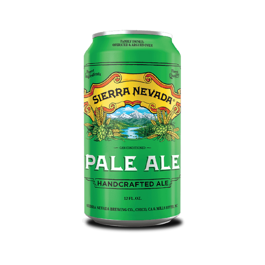 24-pack of Paramount Sierra Nevada Pale Ale craft beer cans, 355ml each, featuring the iconic Sierra Nevada branding.