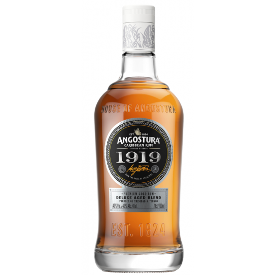 Paramount Angostura 1919 Premium Dark Rum bottle, 700mL, with dark amber liquid and label featuring gold accents.