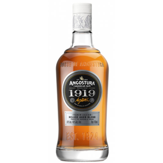 Paramount Angostura 1919 Premium Dark Rum bottle, 700mL, with dark amber liquid and label featuring gold accents.