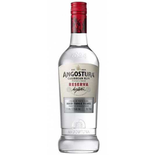 Bottle of Paramount Angostura 5YO Butterfly Dark Rum in 700mL glass bottle with label showing brand and product details.