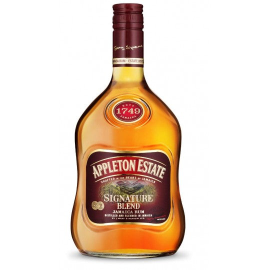 Paramount Appleton Estate Signature Blend Jamaica Dark Rum bottle, 700mL with dark amber liquid and label detailing.