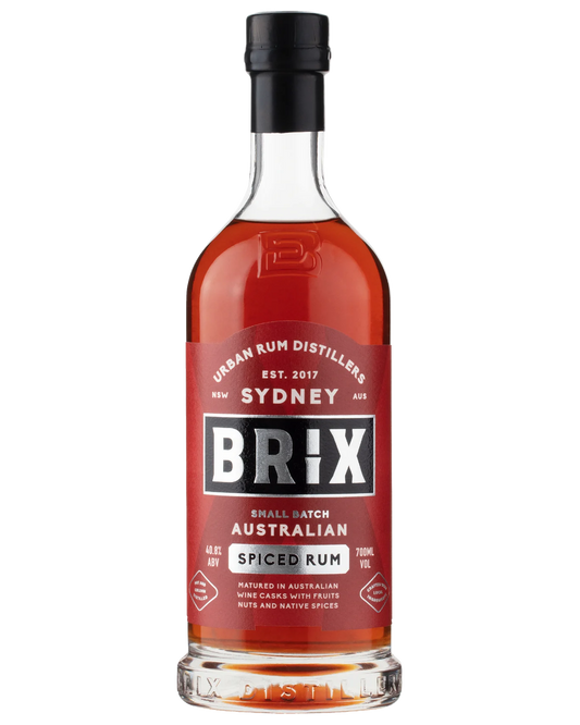 Dark Australian rum in a 700ml bottle by Paramount, showcasing the rich amber color and label on the bottle.