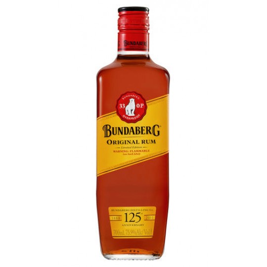 Paramount Bundaberg Overproof Dark Rum 700mL bottle with dark label and cap, showcasing the premium rum product.