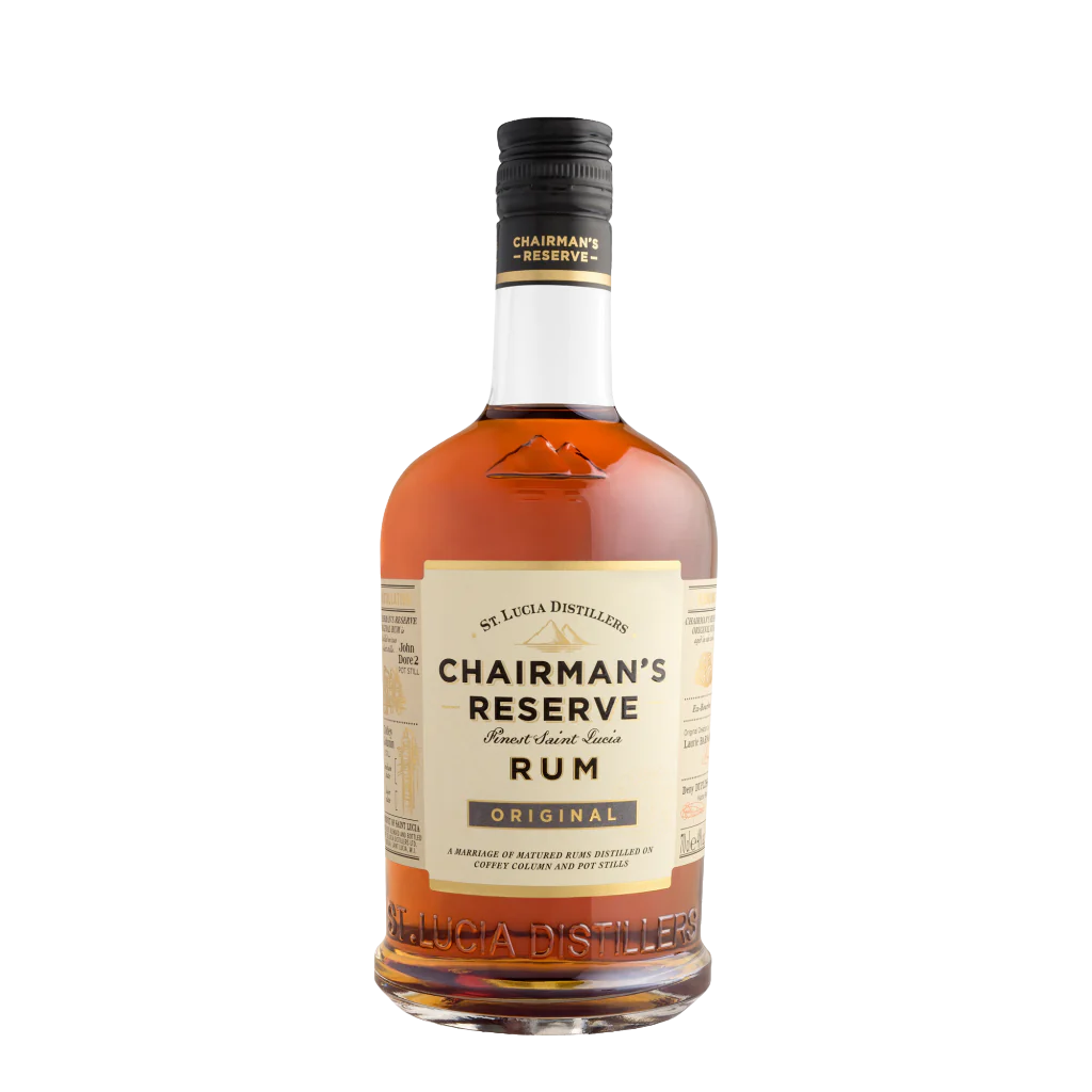 Paramount Chairman's Reserve Original Dark Rum 700ml bottle with label and dark amber liquid, suitable for tasting and collection.