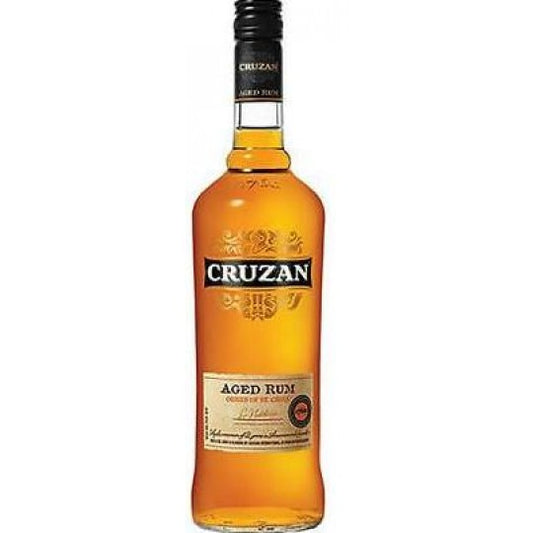 Paramount Cruzan Estate Dark Rum 2 Year Old in a 750mL bottle, showcasing rich, dark color and smooth finish in a glass.