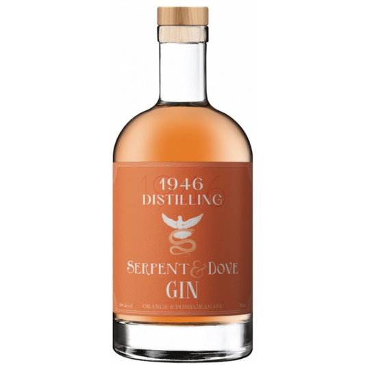 Paramount 1946 Distilling Blood Orange and Pomegranate Flavored Gin 700ml bottle with vibrant orange and pomegranate visuals
