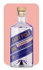 Paramount East Pole Pink Grapefruit Mid Strength Flavored Gin in 700ml bottle, showcasing pink grapefruit infusion and elegant label.