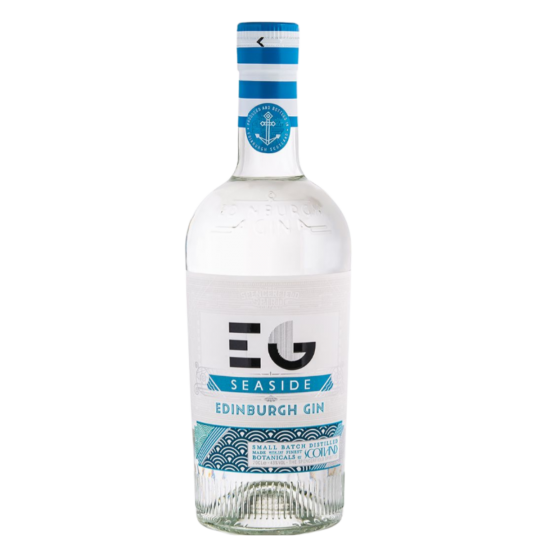 Paramount Edinburgh Gin Seaside flavored gin in 700ml bottle, showcasing the bottle with seaside-inspired label design.