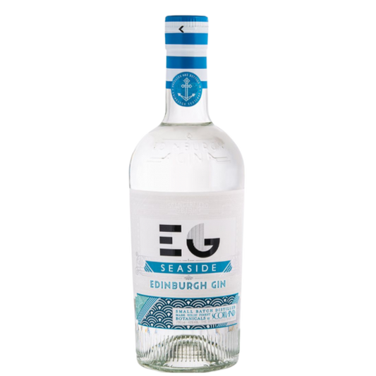 Paramount Edinburgh Gin Seaside flavored gin in 700ml bottle, showcasing the bottle with seaside-inspired label design.