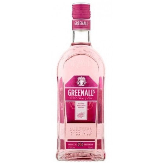 Paramount Greenall's Wild Berry Flavoured Gin 700ml bottle with vibrant berry illustration on label.