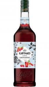 Giffard Cherry Syrup 1LT from Paramount, flavored syrup bottle with a cherry flavor label and red syrup inside.