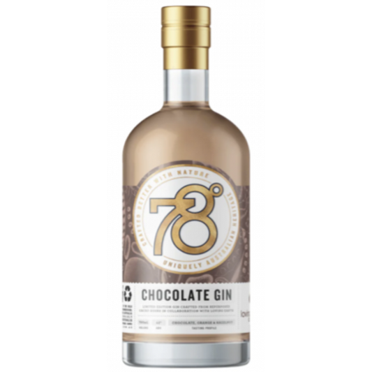 Paramount 78 Degrees Chocolate Gin bottle, 700ml, with dark chocolate label and elegant packaging.
