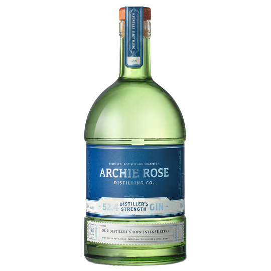 Paramount Archie Rose Distillers Strength Gin 700ml bottle with clear glass and label featuring the brand and gin details.