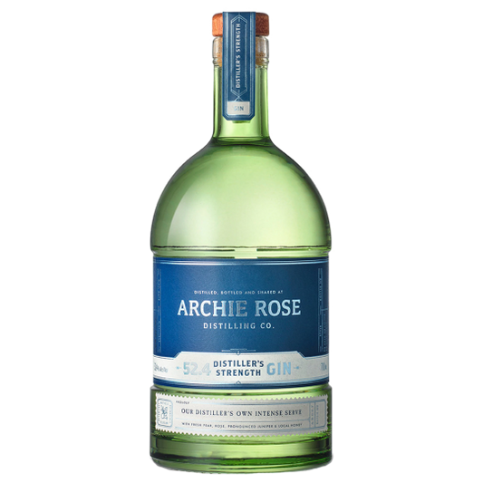 Paramount Archie Rose Distillers Strength Gin 700ml bottle with clear glass and label featuring the brand and gin details.