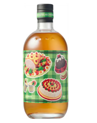 Paramount Four Pillars Christmas Gin in 700ml bottle with 43.8% alcohol, featuring festive label and packaging.
