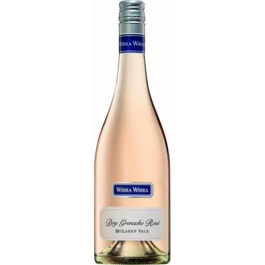 Paramount Wirra Wirra Dry Grenache Rose 750ml bottle with a pink label and elegant design, displayed on a neutral background.
