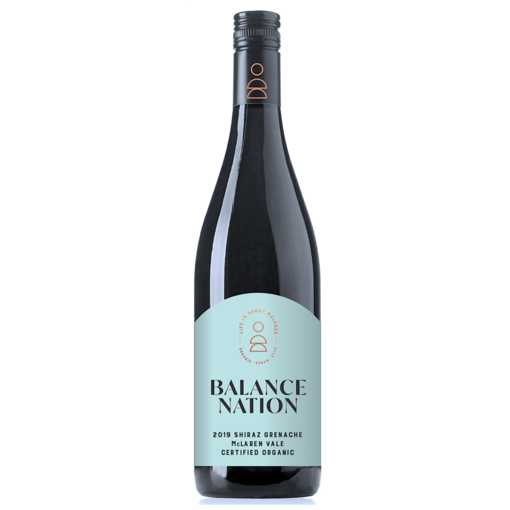 12 bottles of Paramount Balance Nation Shiraz Grenache GSM red wine, 750ml each, featuring a deep red color and elegant label.