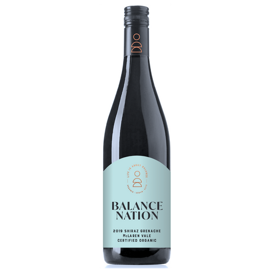 12 bottles of Paramount Balance Nation Shiraz Grenache GSM red wine, 750ml each, featuring a deep red color and elegant label.