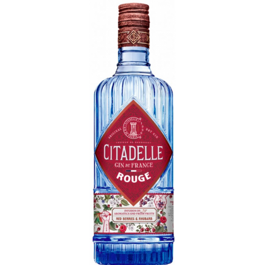 Paramount Citadelle Gin Rouge 700ml bottle with distinctive red label and elegant packaging, showcasing premium international gin.