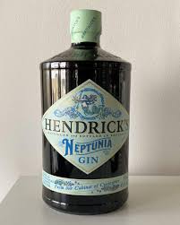 Hendricks Neptunia Gin 700ml bottle from Paramount, showcasing the elegant label and clear glass bottle.