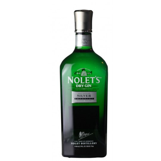 Nolet's Silver Dry Gin 700ml bottle, a premium international gin from Paramount, with a sleek label and clear glass bottle.