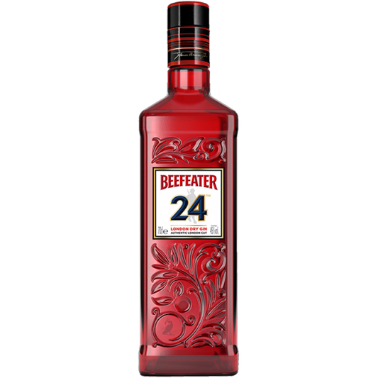 Bottle of Paramount Beefeater London Dry Gin 700mL with clear label and classic design on a white background.