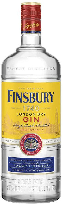 Bottle of Paramount Finsbury London Dry Gin 700ml with clear label and elegant packaging.