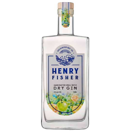 Bottle of Paramount Fishers London Dry Gin 500ml with clear label and elegant packaging.